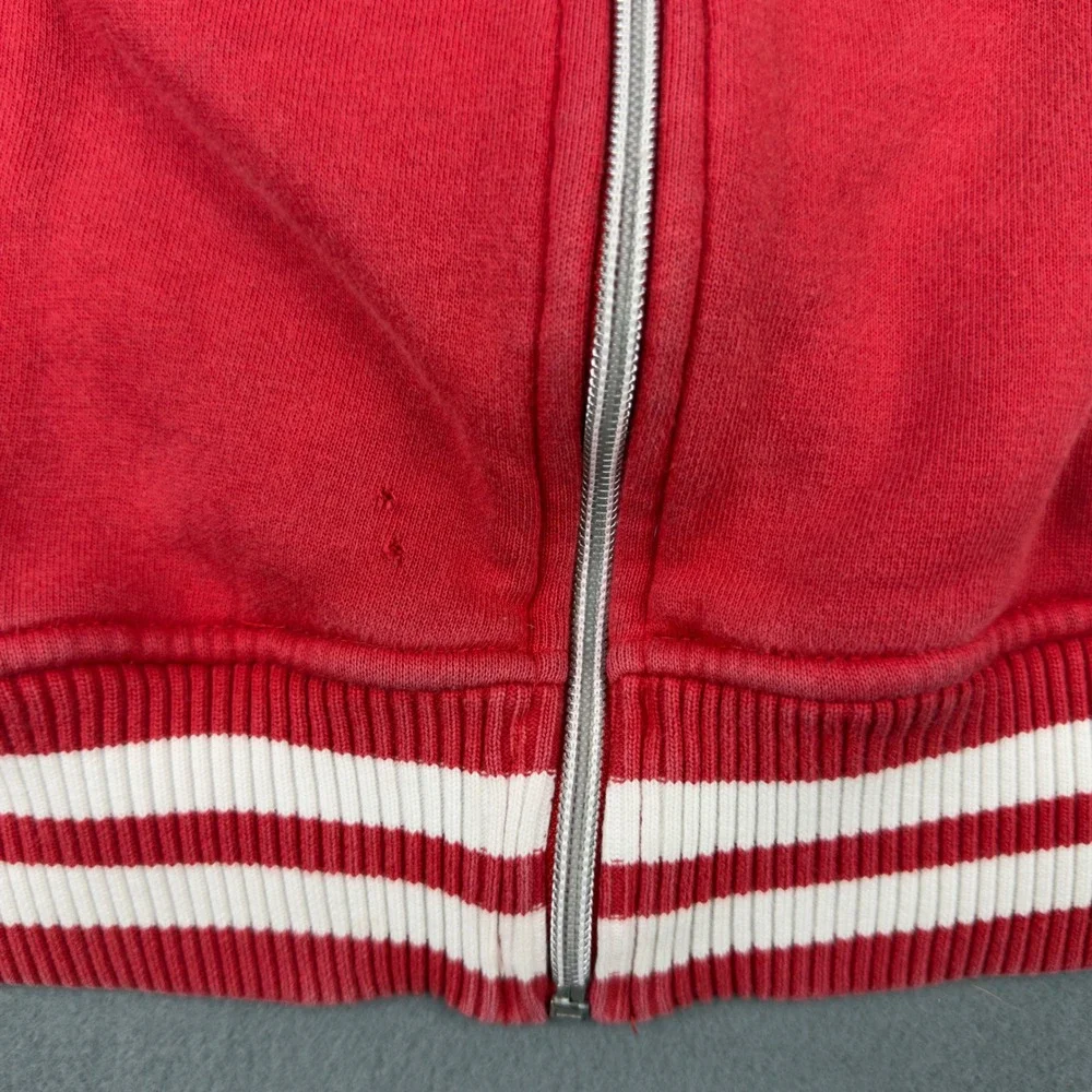 Southpole Classic Red Full Zip Hoodie Mens Large Y2K Streetwear Graphic Logo